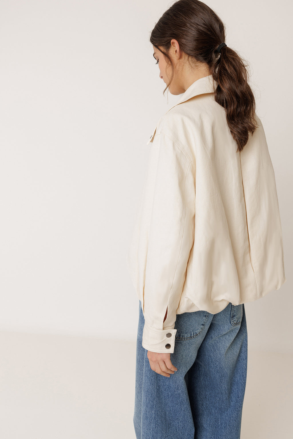 Blouson Bomber En Coton Et Lin - Pierre