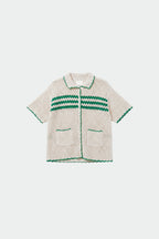 Chemise Crochetée Rétro - Vert