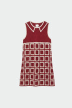 Mini-Robe Crochetée - Rouge