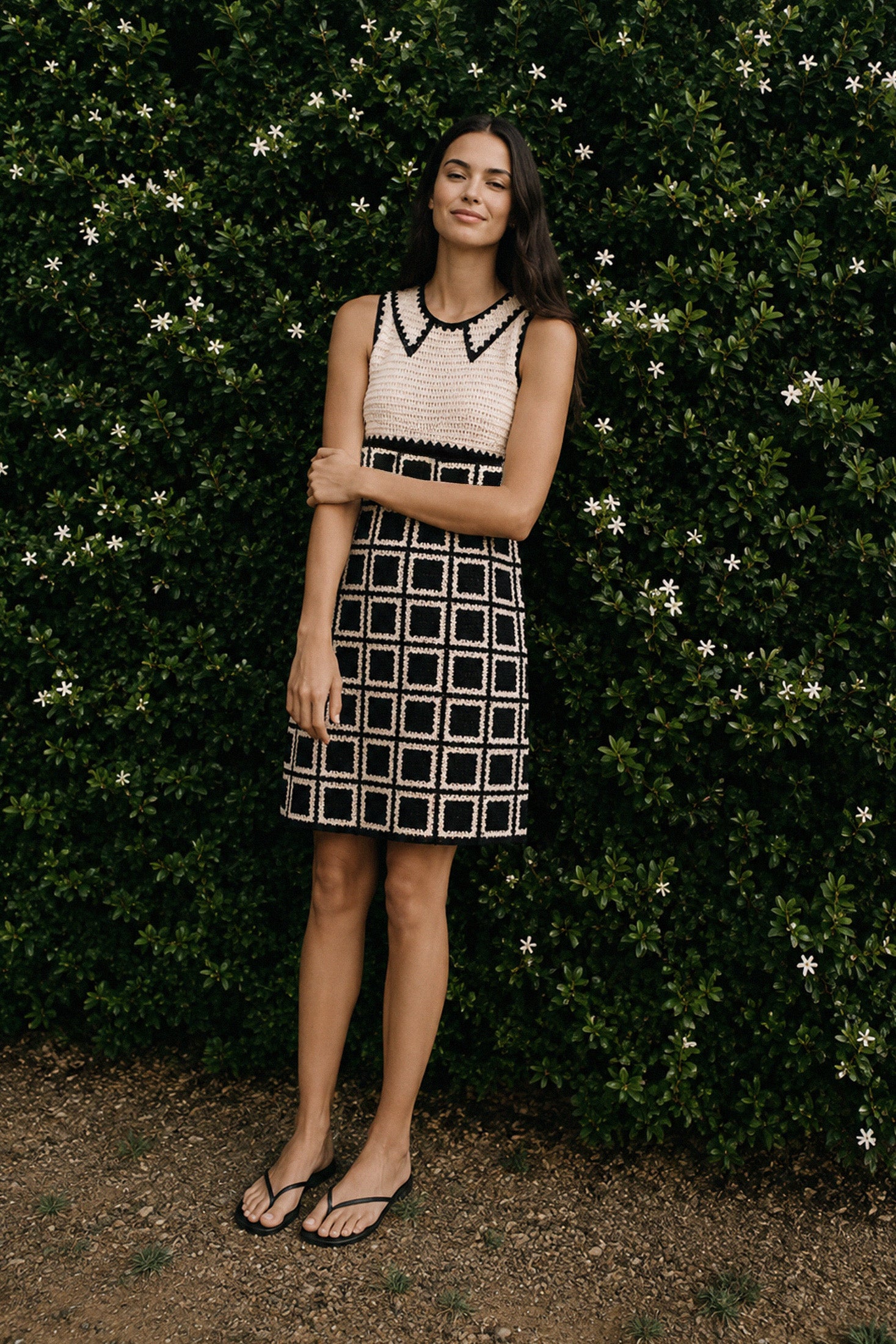 Mini-Robe Crochetée - Noir