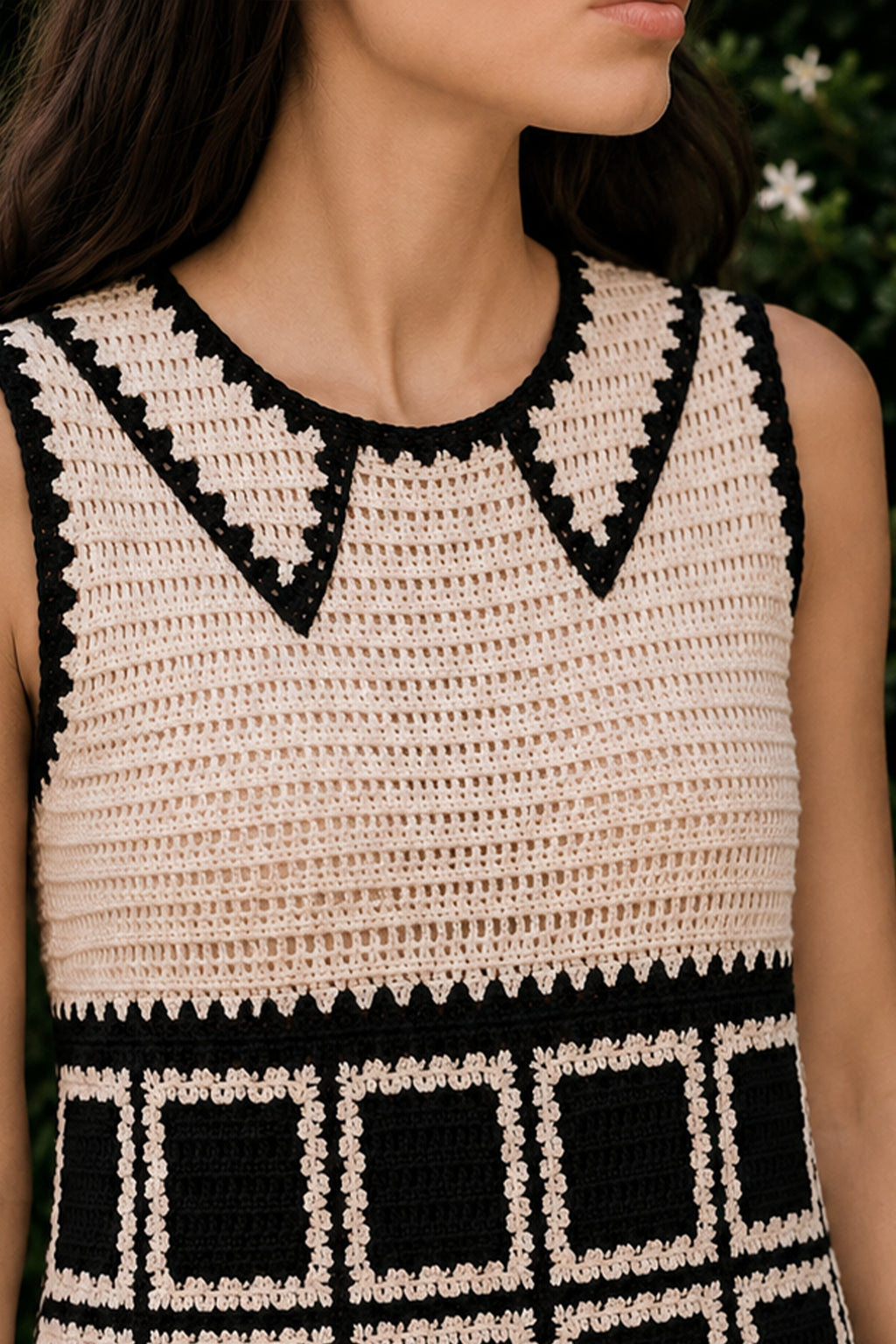 Mini-Robe Crochetée - Noir