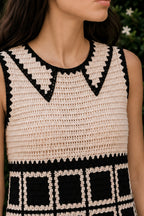 Mini-Robe Crochetée - Noir