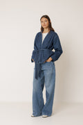 Veste Kimono Matelassée - Denim