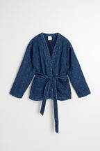 Veste Kimono Matelassée - Denim