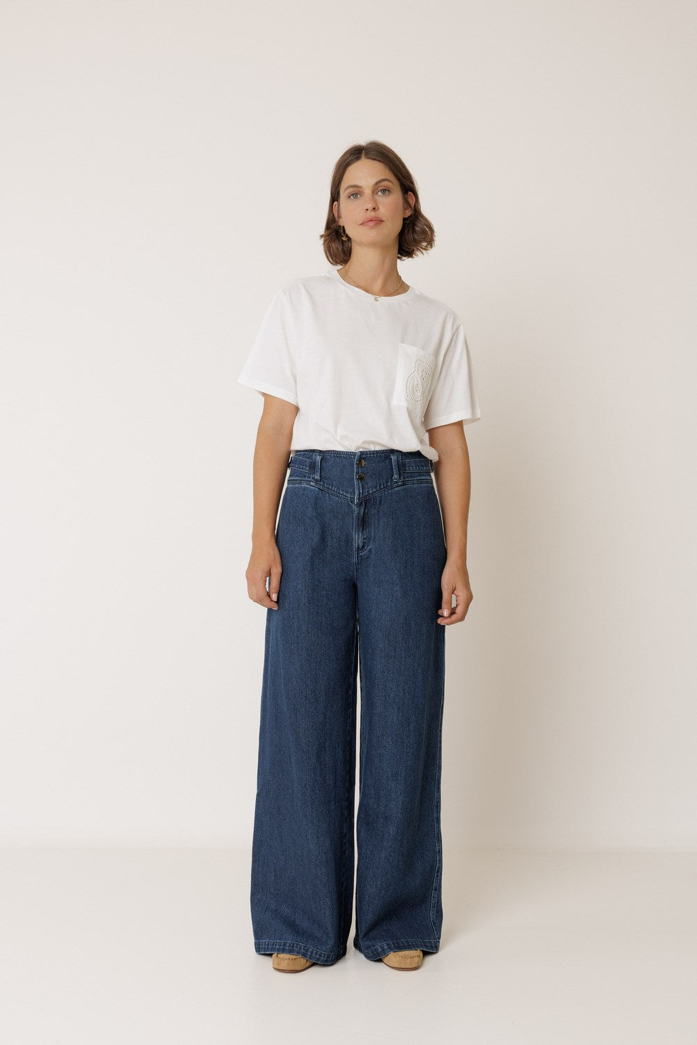 Jean À Jambes Larges - Denim