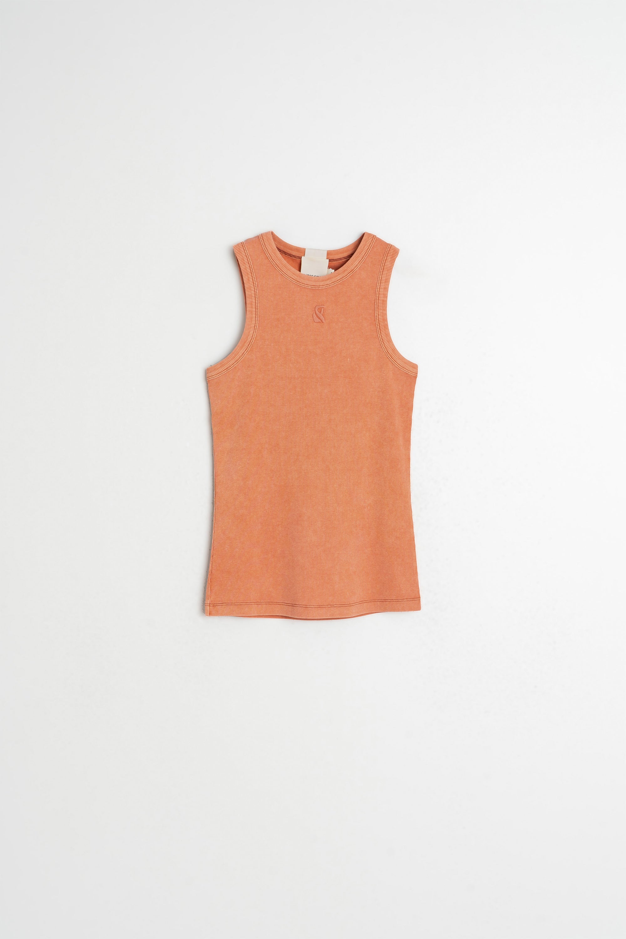 T-Shirt À Bretelles Avec Logo - Pêche