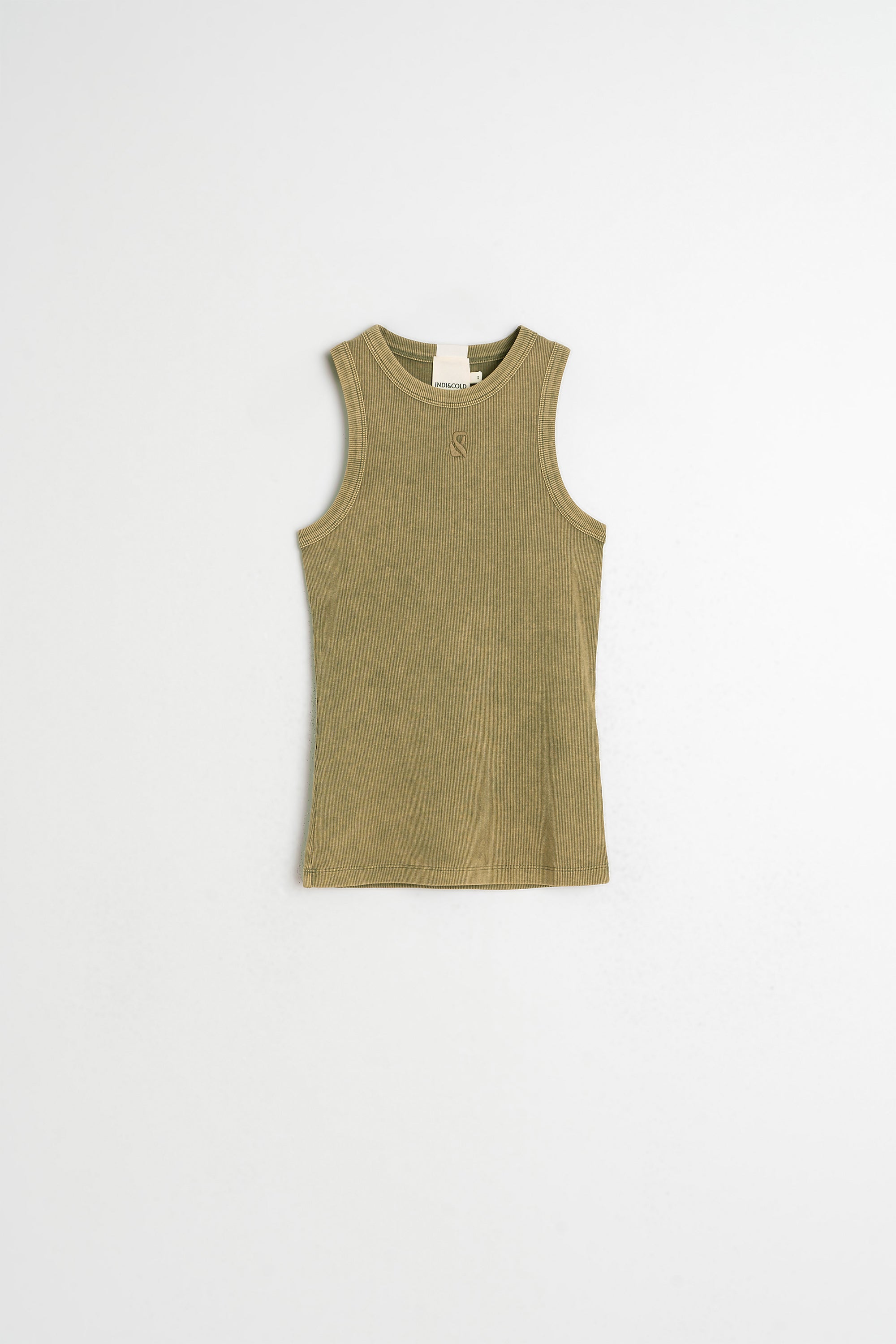 T-Shirt À Bretelles Avec Logo - Kaki