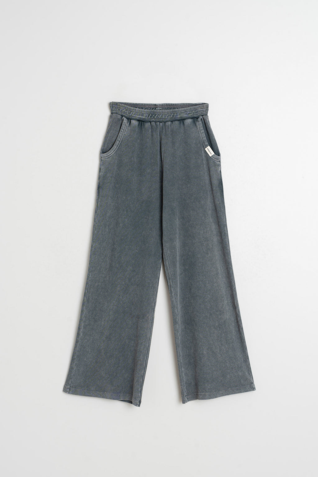 Pantalon Large Côtelé - Charbon