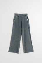 Pantalon Large Côtelé - Charbon