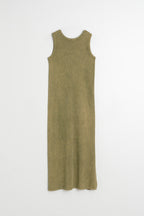 Robe Longue En Coton - Kaki