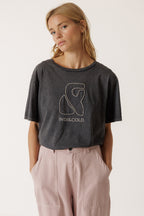 T-Shirt Avec Logo - Charbon