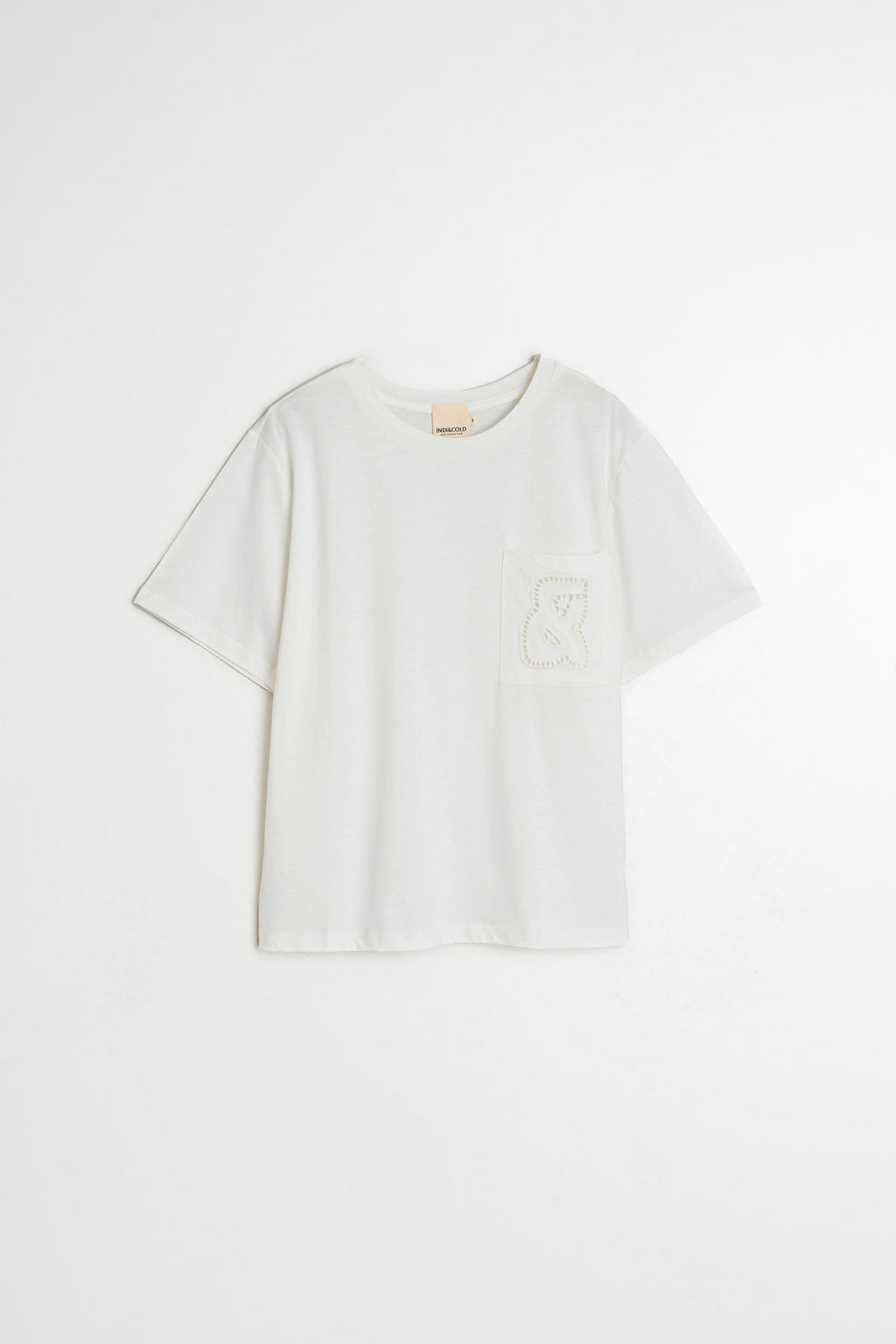 T-Shirt À Poche Avec Logo - Blanc