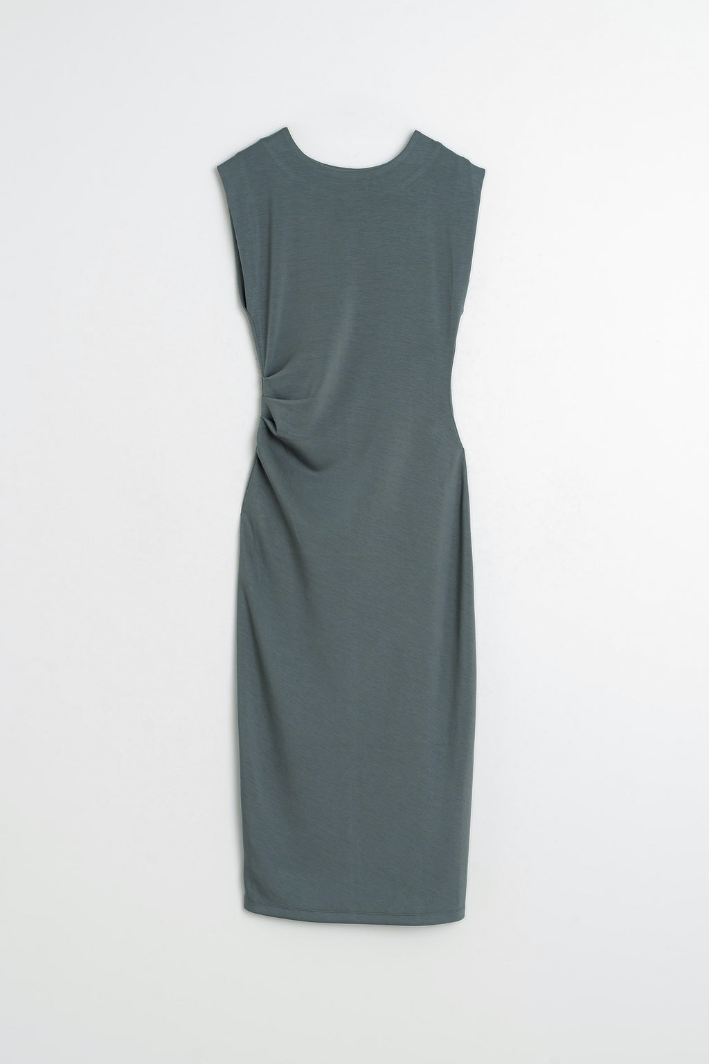Robe Cintrée Plissée - Anthracite