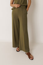 Pantalon Fluide En Modal - Kaki