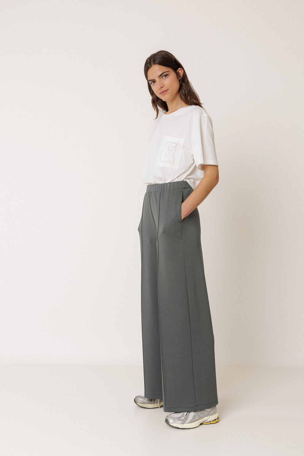 Pantalon Fluide En Modal - Anthracite
