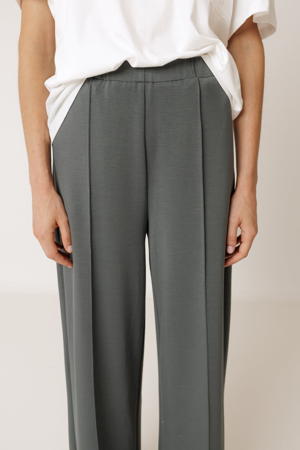 Pantalon Fluide En Modal - Anthracite