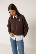 Pull En Laine Mérinos - Chocolat