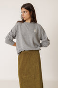 Pull En Laine Mérinos - Gris Chiné