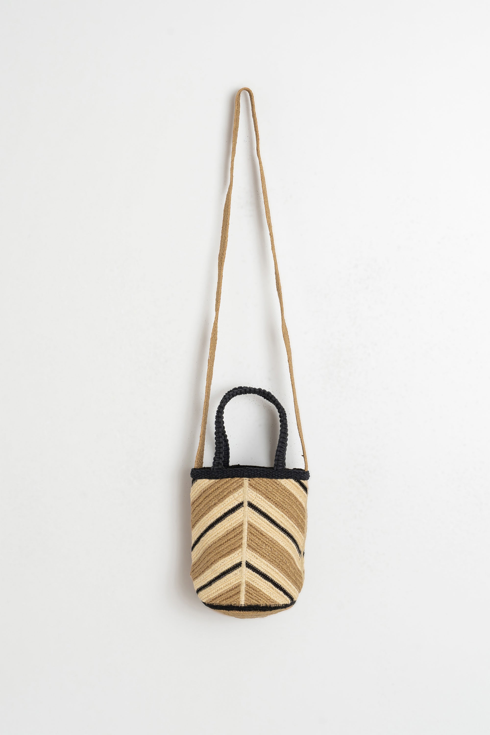 Mini-Sac Bonbonnière En Raphia - Noir