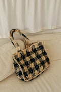 Sac Cabas En Raphia - Noir