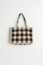 Sac Cabas En Raphia - Noir