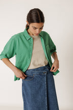 Chemise Combinée Oversize - Vert