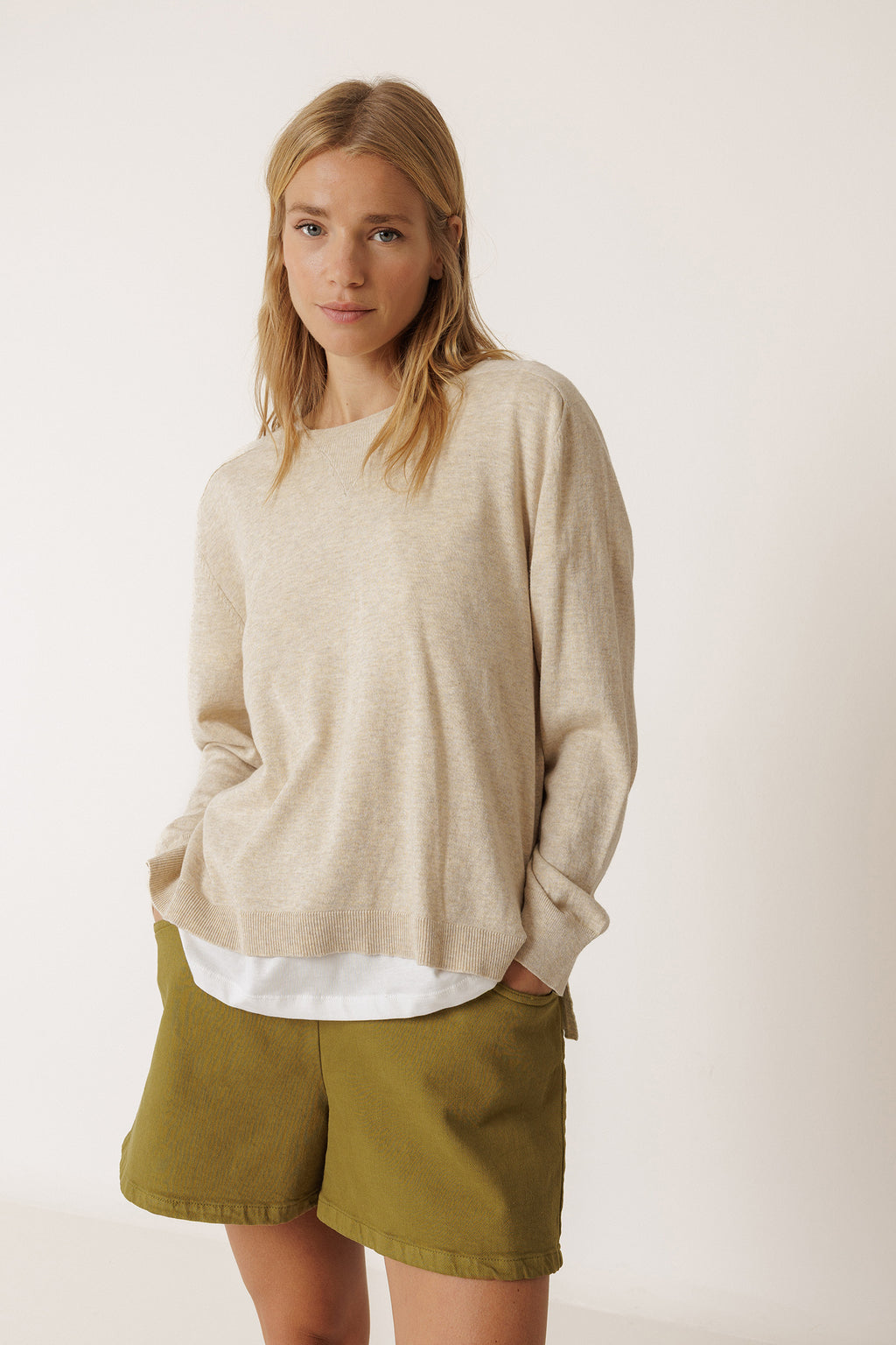 Pull En Maille Bao - Beige