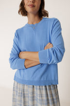 Pull En Maille Bao - Bleu Britannique
