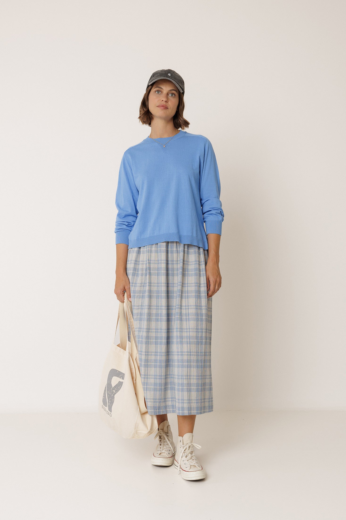 Pull En Maille Bao - Bleu Britannique