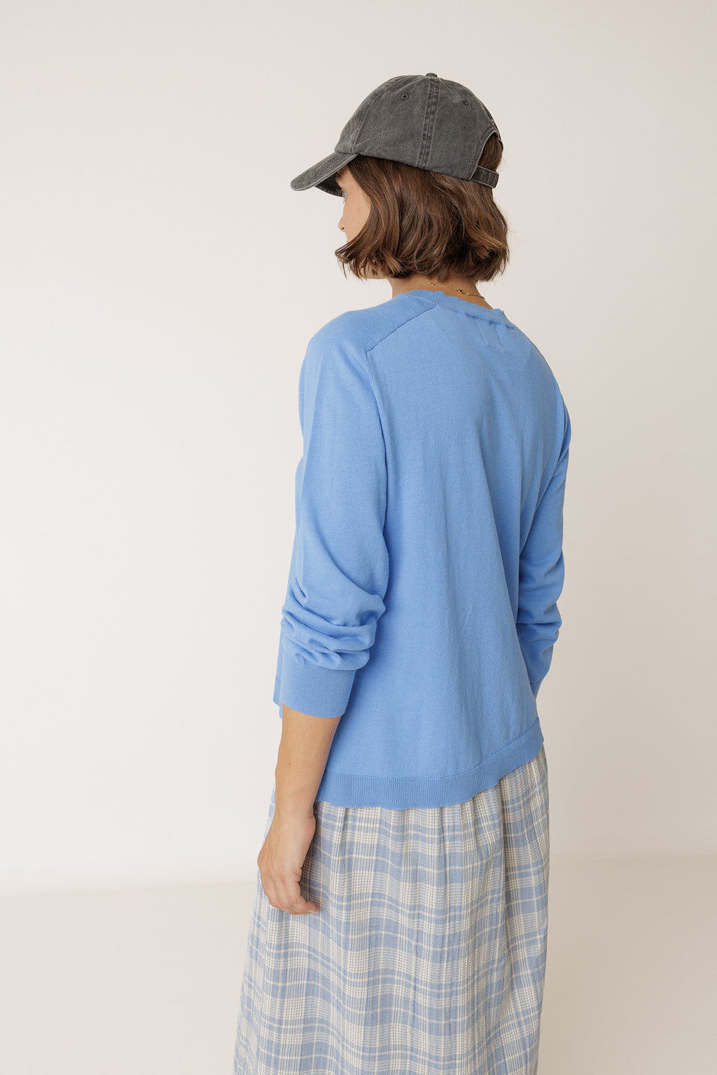 Pull En Maille Bao - Bleu Britannique