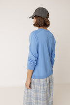 Pull En Maille Bao - Bleu Britannique