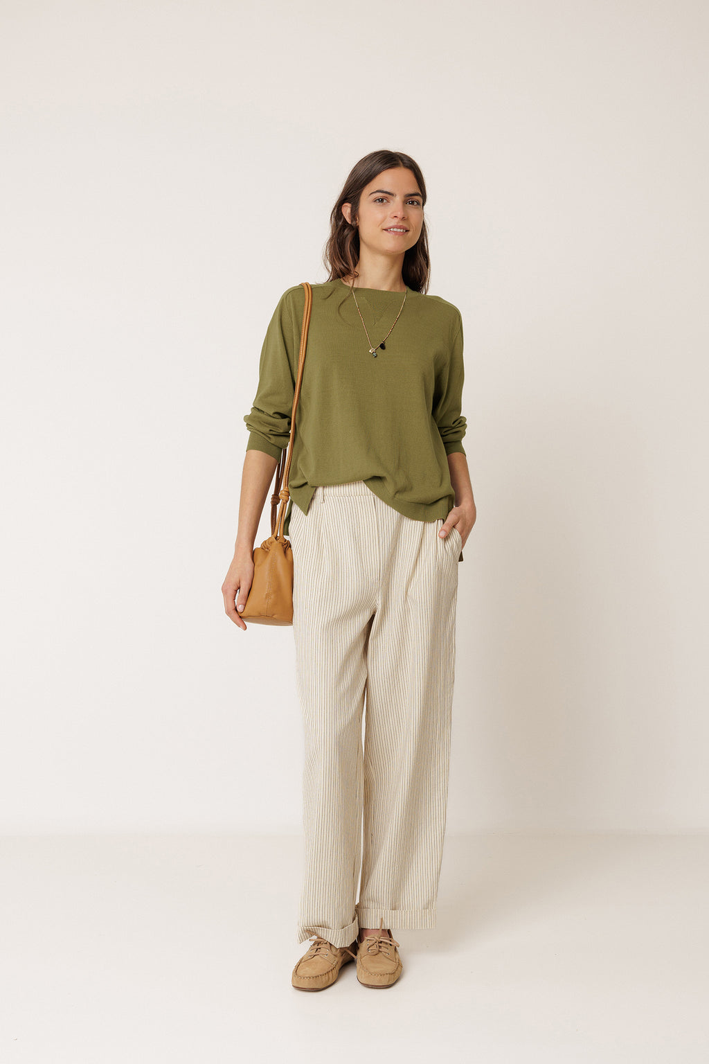 Pull En Maille Bao - Kaki