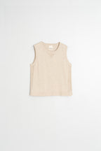 Gilet En Coton Biologique - Beige