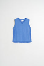 Gilet En Coton Biologique - Bleu Britannique