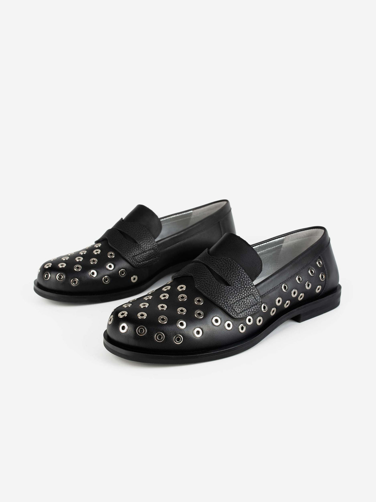 Metallic Muse Loafers - Sort