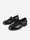 Quantum Gleam Loafers - Black