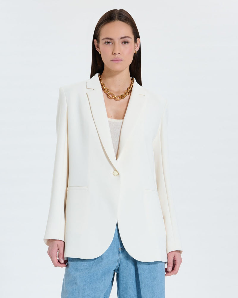 Veste de costume en crêpe écrue_1