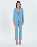 Veste de costume en crêpe bleu_4