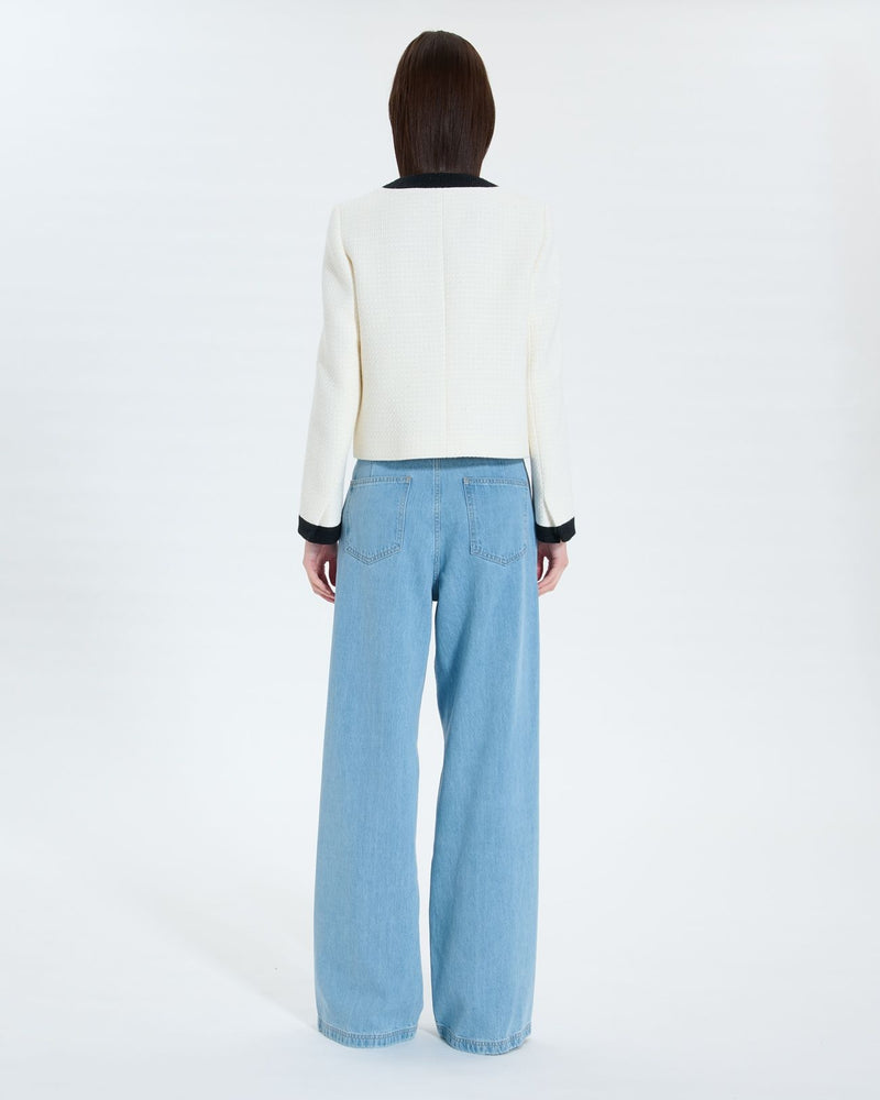 Veste en tweed écrue_3