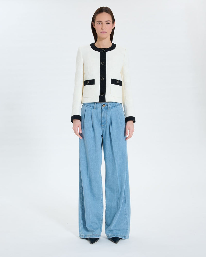 Veste en tweed écrue_4