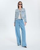 Veste en tweed bleue_3