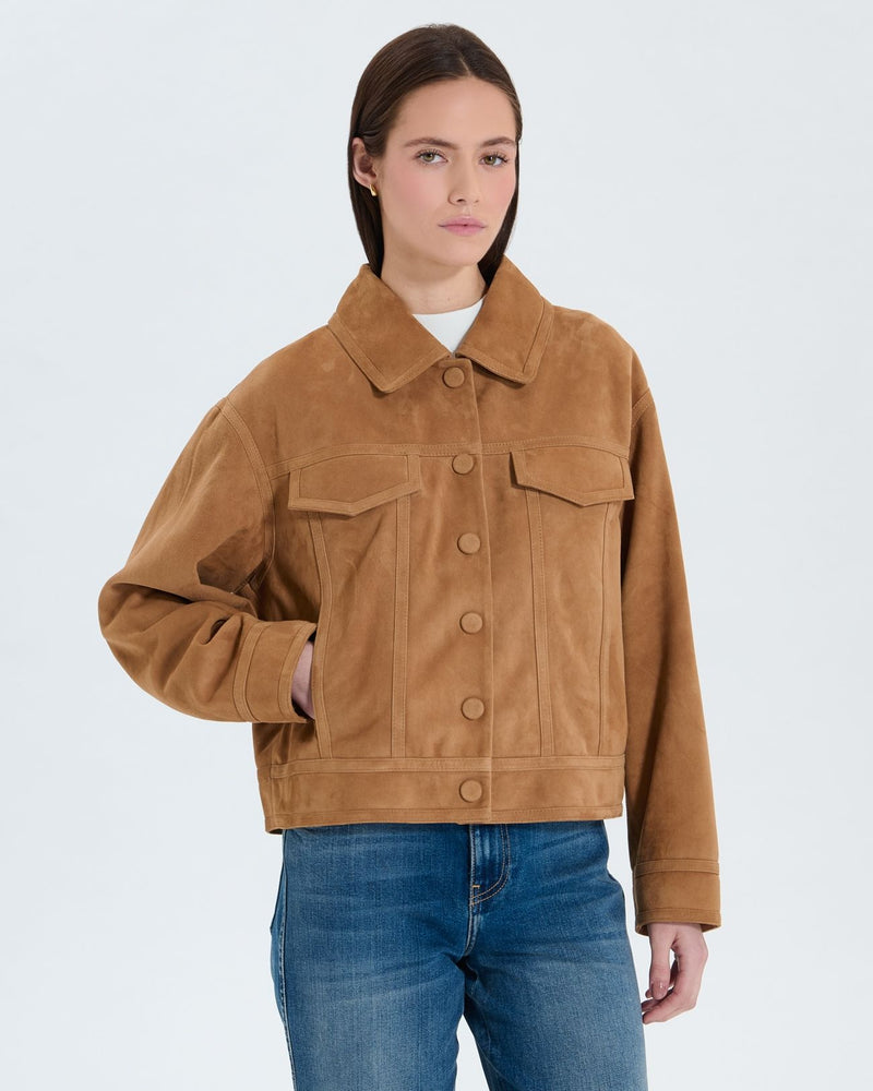 Manteau en suède beige_1