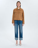 Manteau en suède beige_5