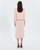 Veste courte satinée nude_3