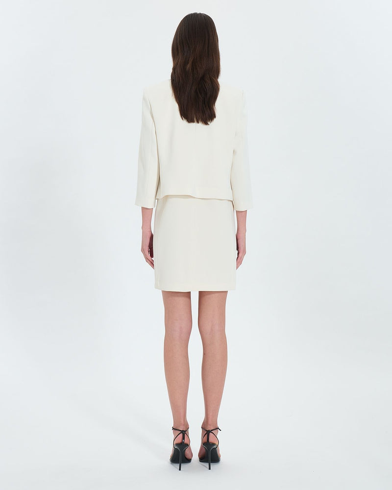 Veste courte en crêpe écrue_3