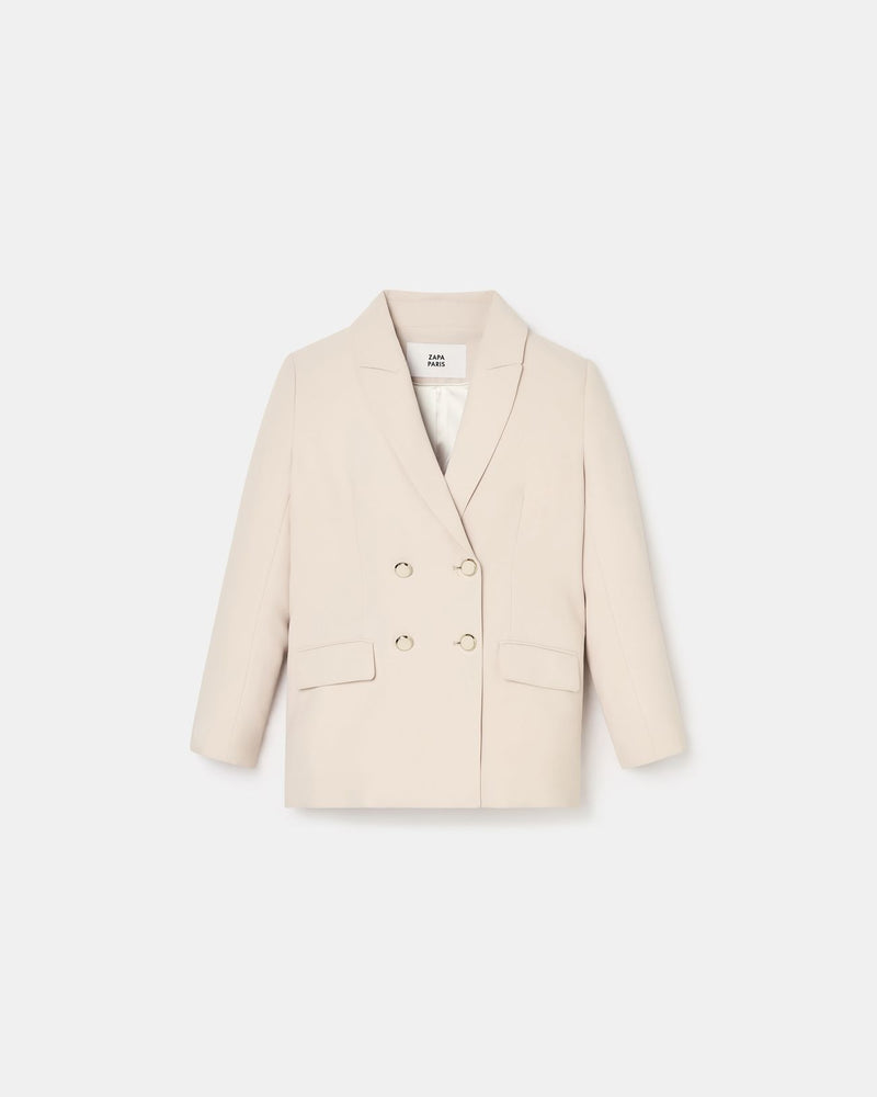 Veste de blazer nude_5