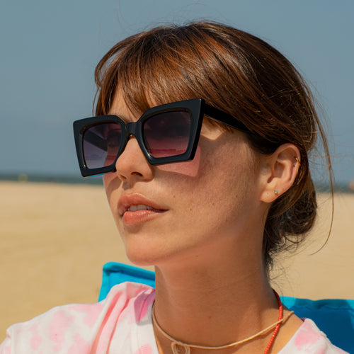 Lunettes De Soleil Léa.N - Noir - Femme