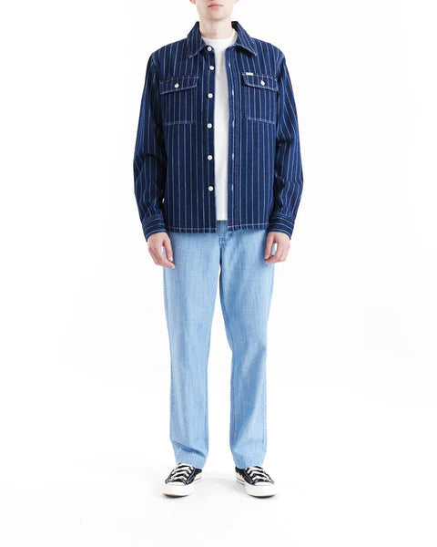 Vacay Stripe Denim Shirt - Indigo