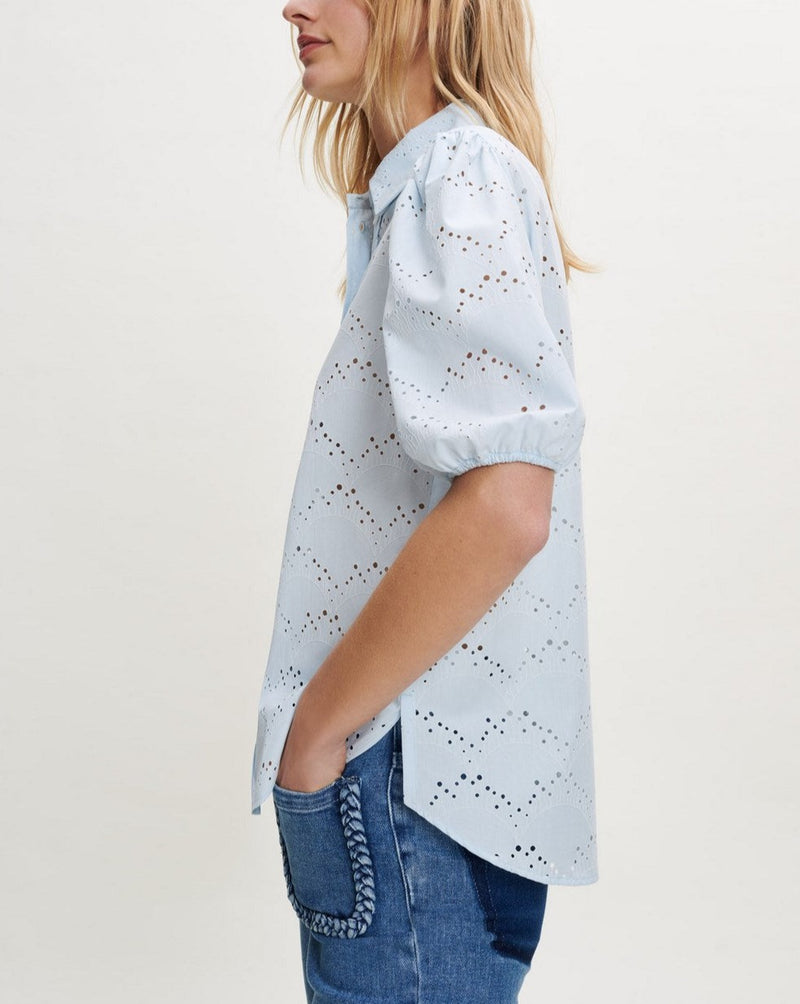 Maje - Caderie Shirt - Sky Blue