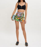 Iseven Shorts - Flower Power Noir
